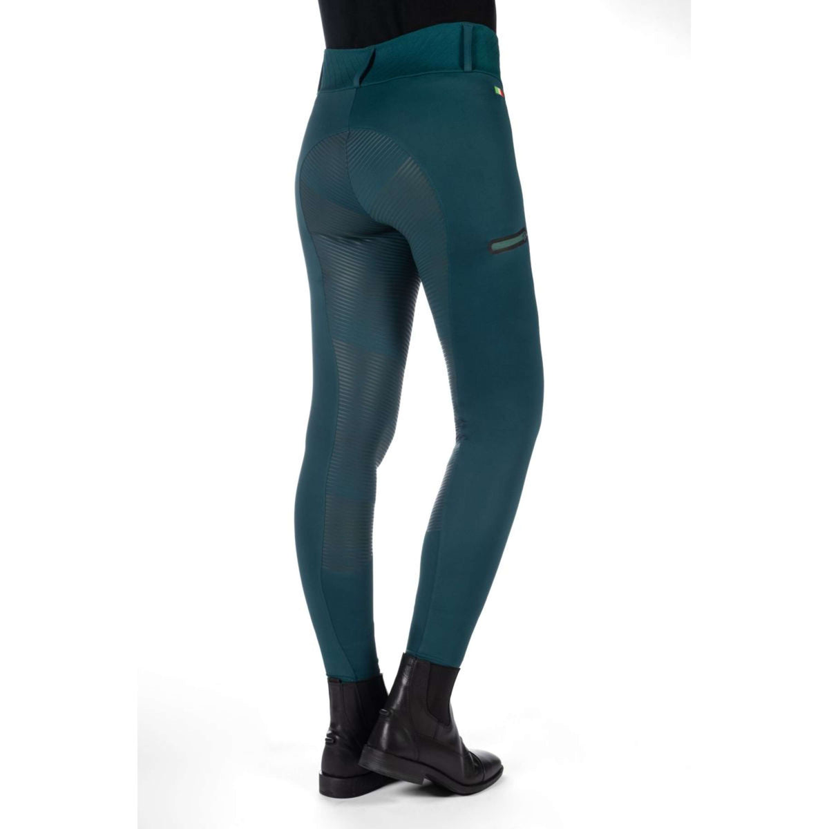 HKM Reitleggings Livigno Full Grip Dunkelgrün