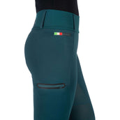 HKM Reitleggings Livigno Full Grip Dunkelgrün