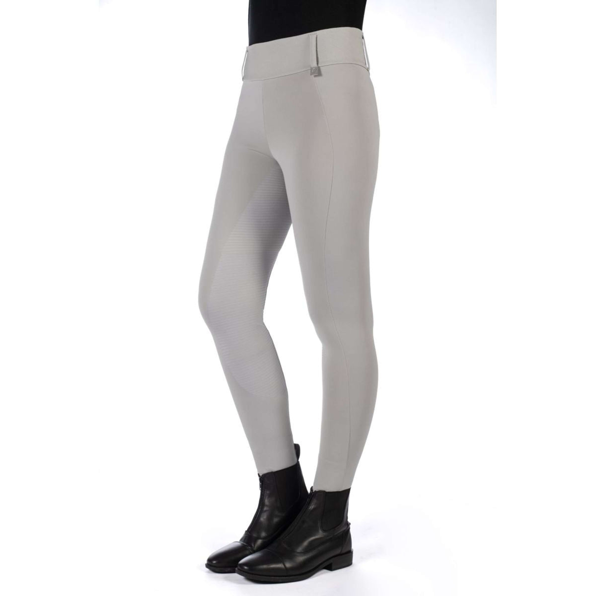 HKM Reitleggings Livigno Full Grip Steingrau