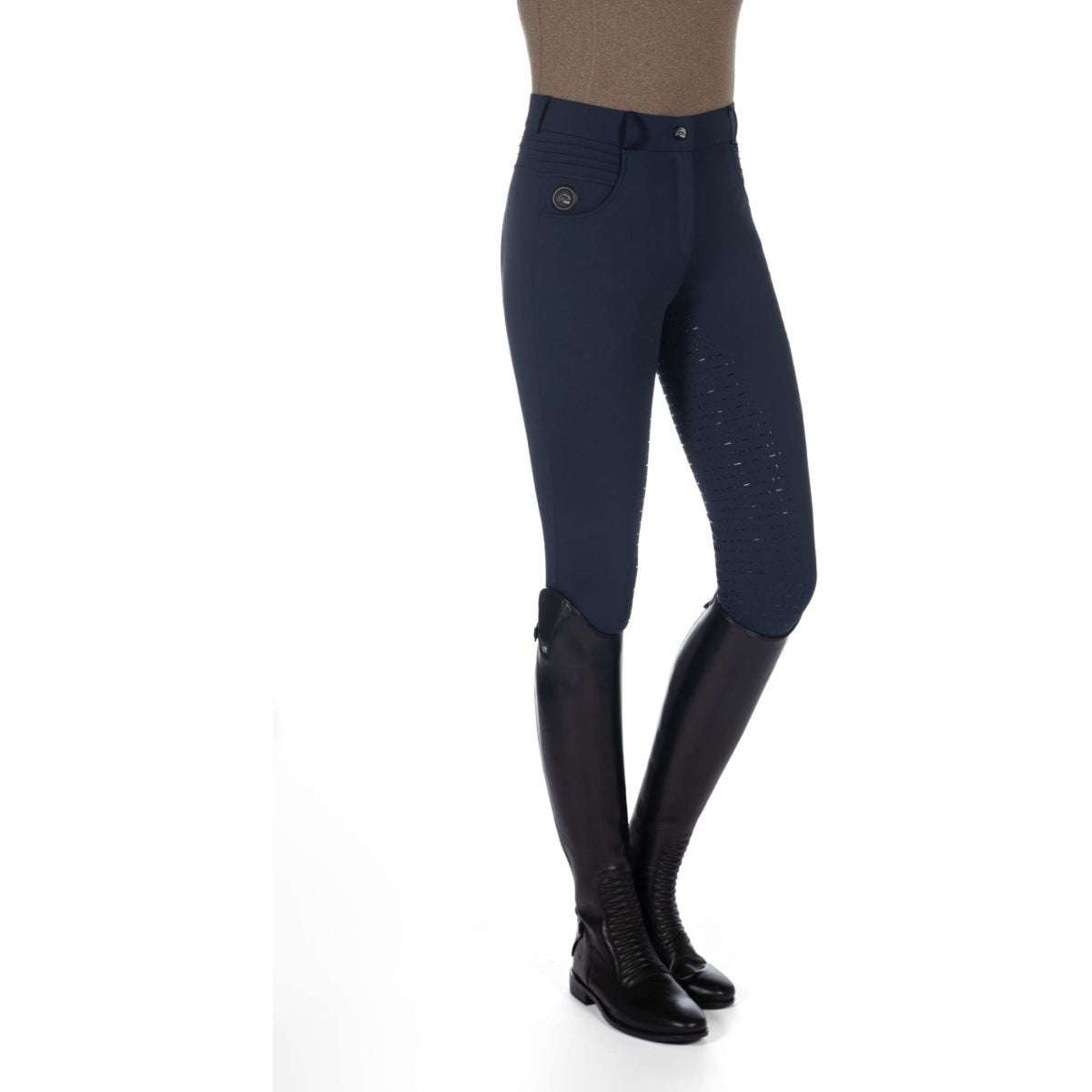 HKM Reithose Comfort Full Grip Dunkelblau