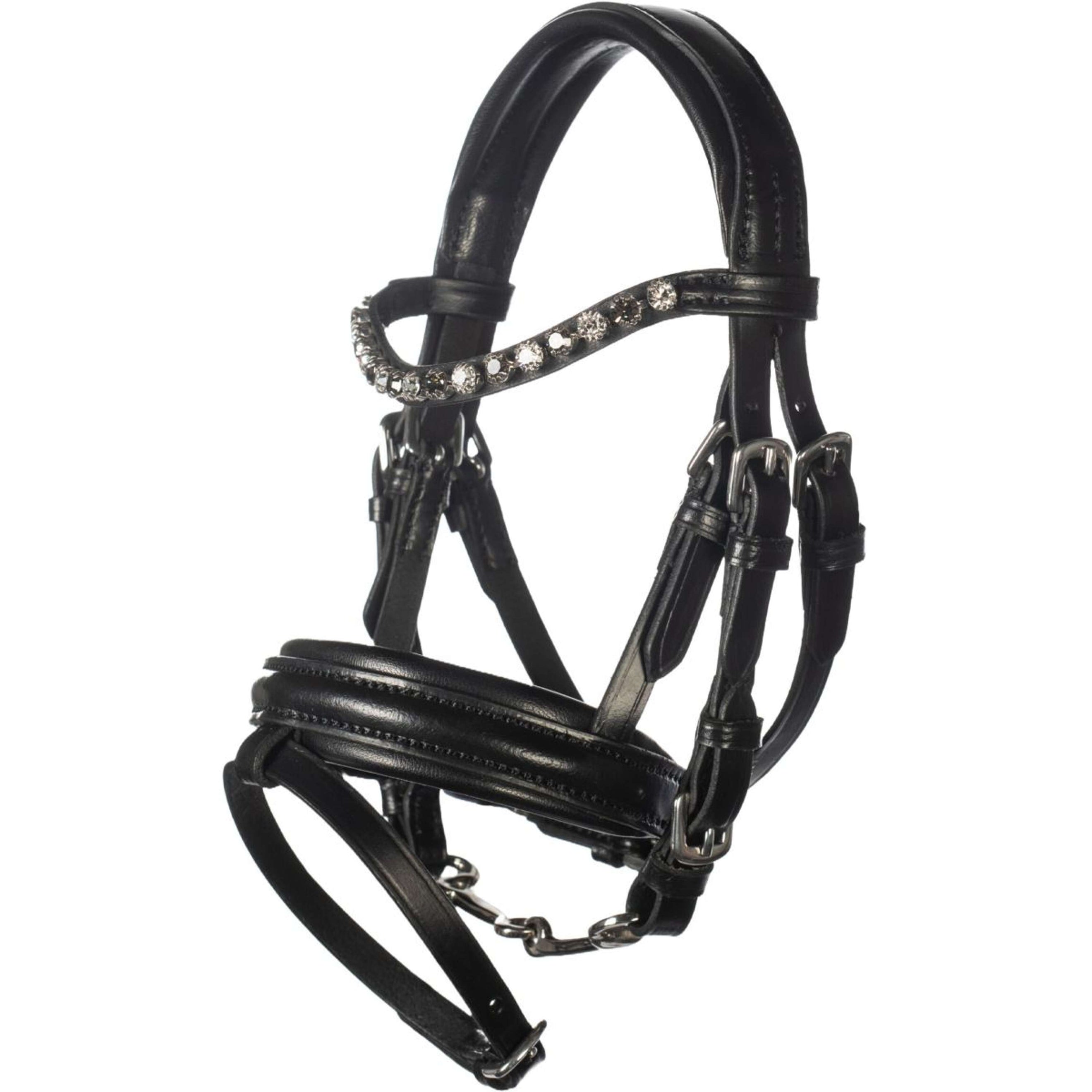 HKM Hobby Horsing Zaum Leather Schwarz