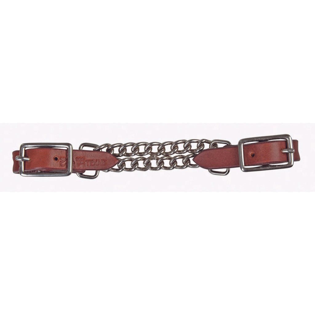 HKM Western Western Kinnkette Doppel Dunkelbraun