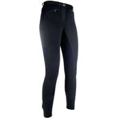 HKM Reithose Basic Belmtex Grip 3/4 Besatz Damen Dunkelbraun