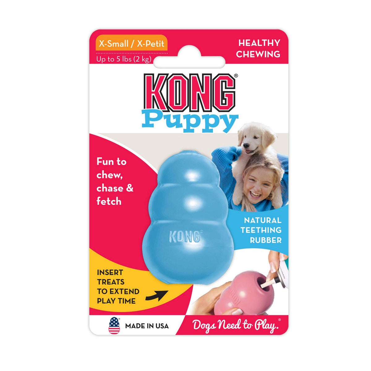 KONG Puppy Rosa/Blau