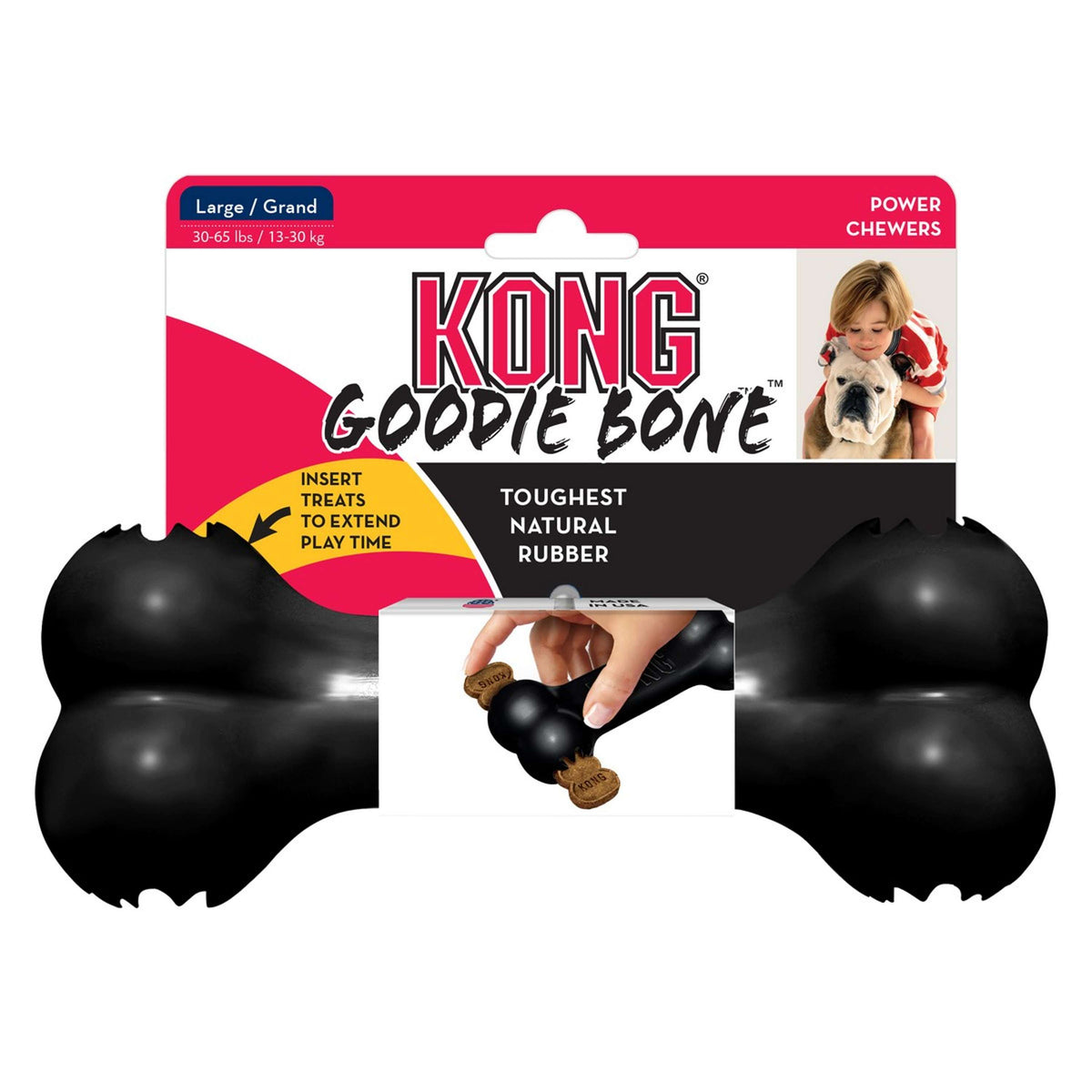 KONG Goodie Bone Extreme Schwarz