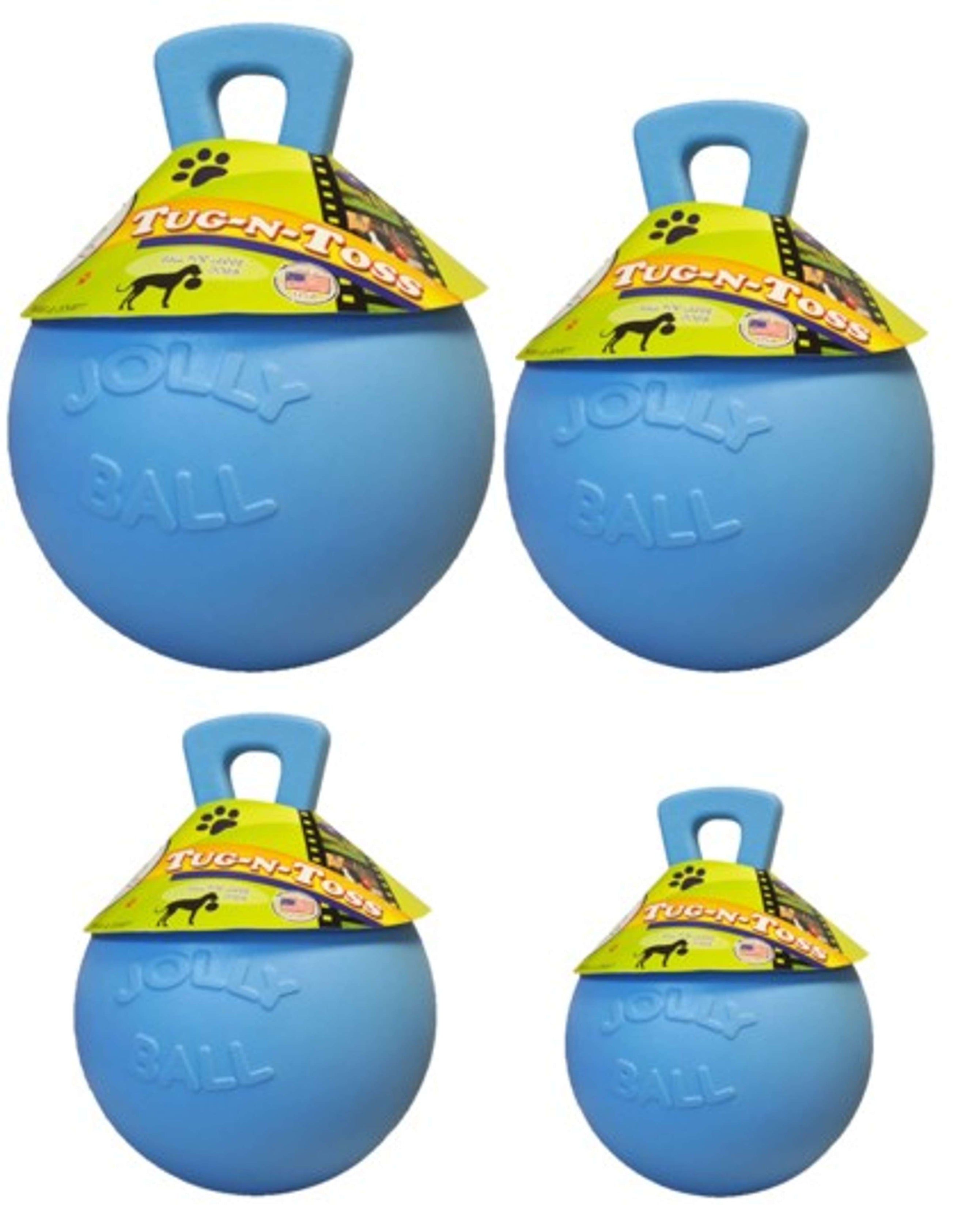 Jolly Ball Tug-n-Toss Baby Blau