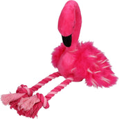 Pawise Flamingo Met Poten Van Touw Rosa