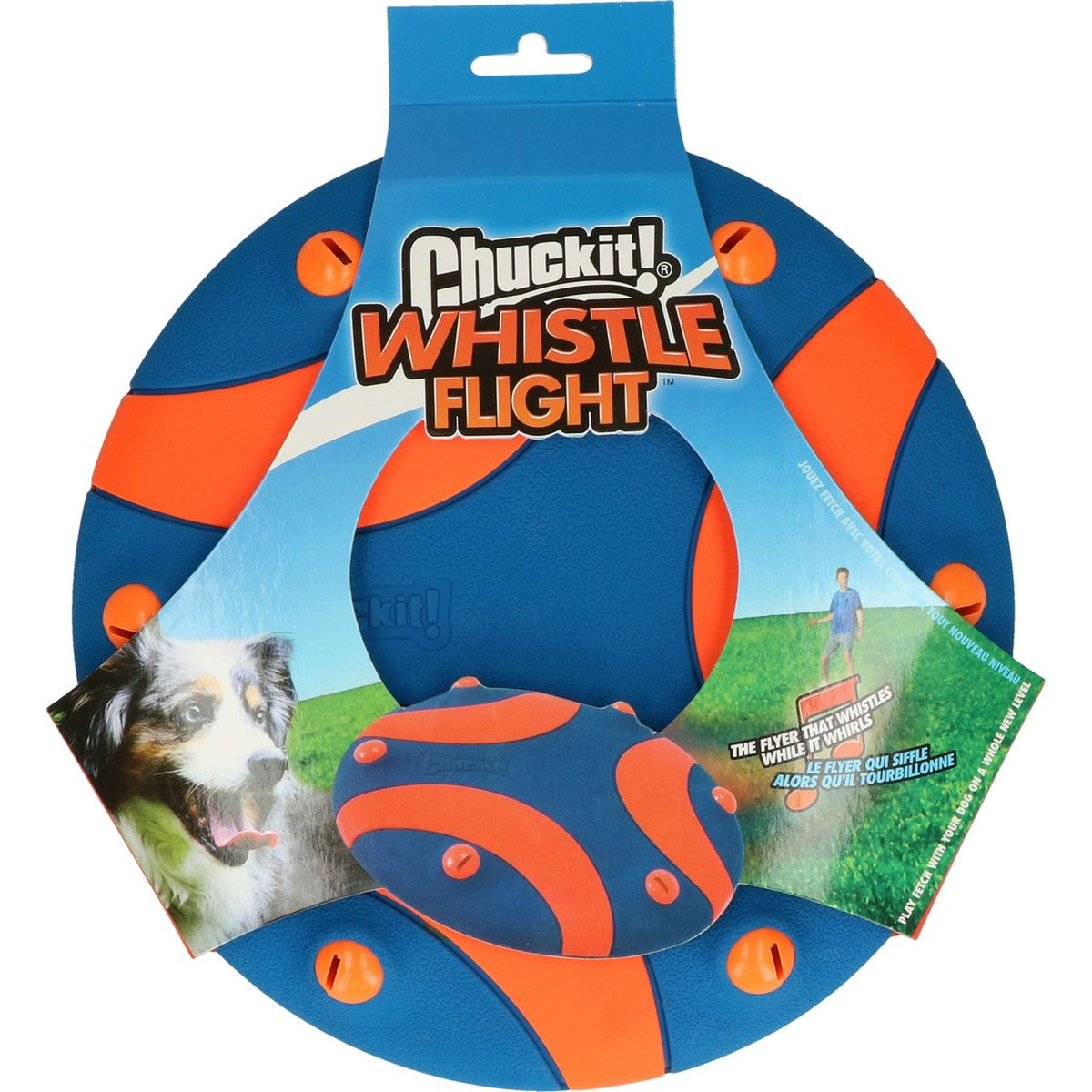Chuckit Whistle Flight Orange Blau