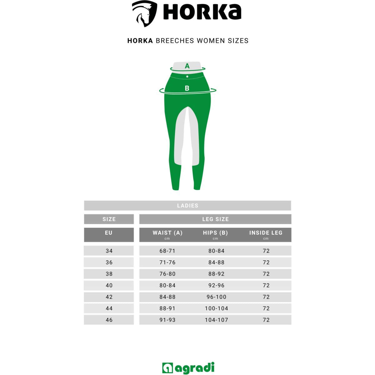 HORKA Reithose Modesto Damen Weiß