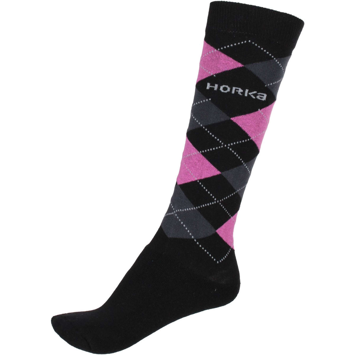 HORKA Socken Diamant Schwarz/Rosa