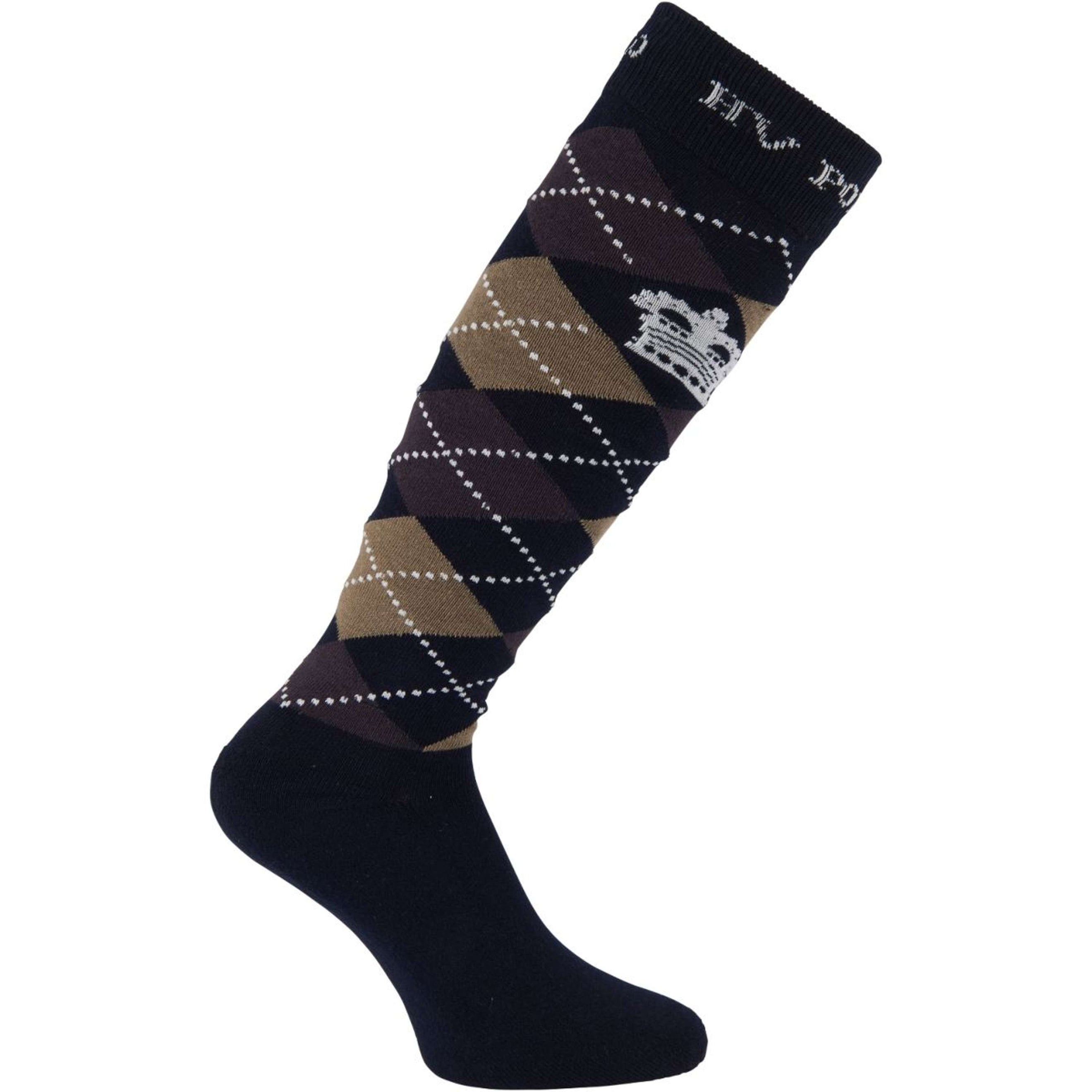 HV Polo Socken Argyle Navy/Coffee/Taupe