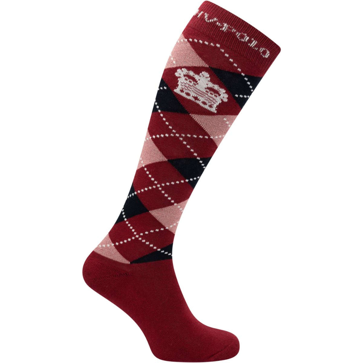 HV Polo Socken Argyle Deep Red/Navy