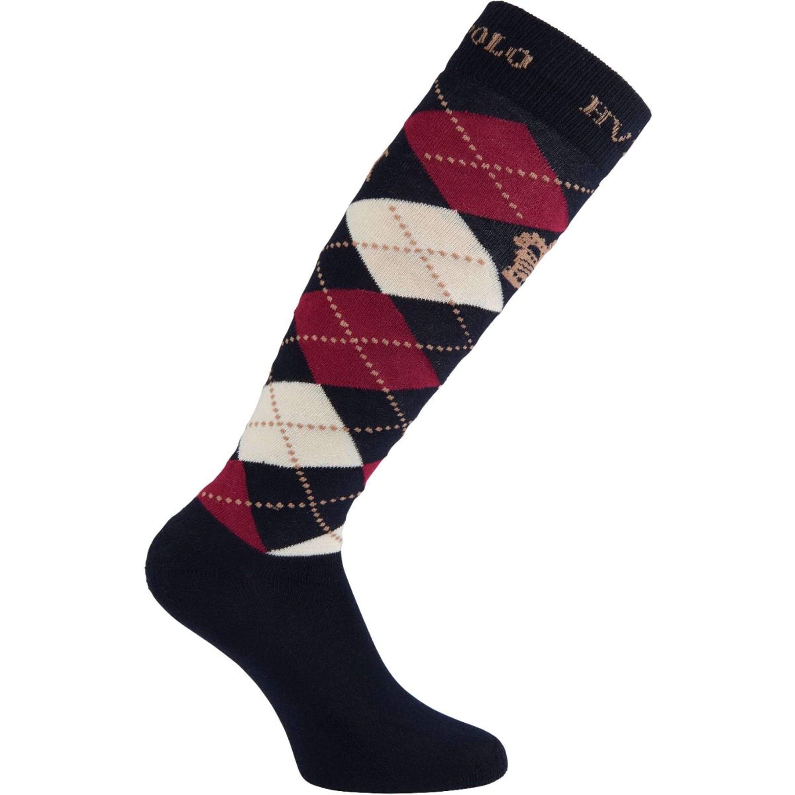 HV Polo Socken Argyle Navy/Roja/Sand