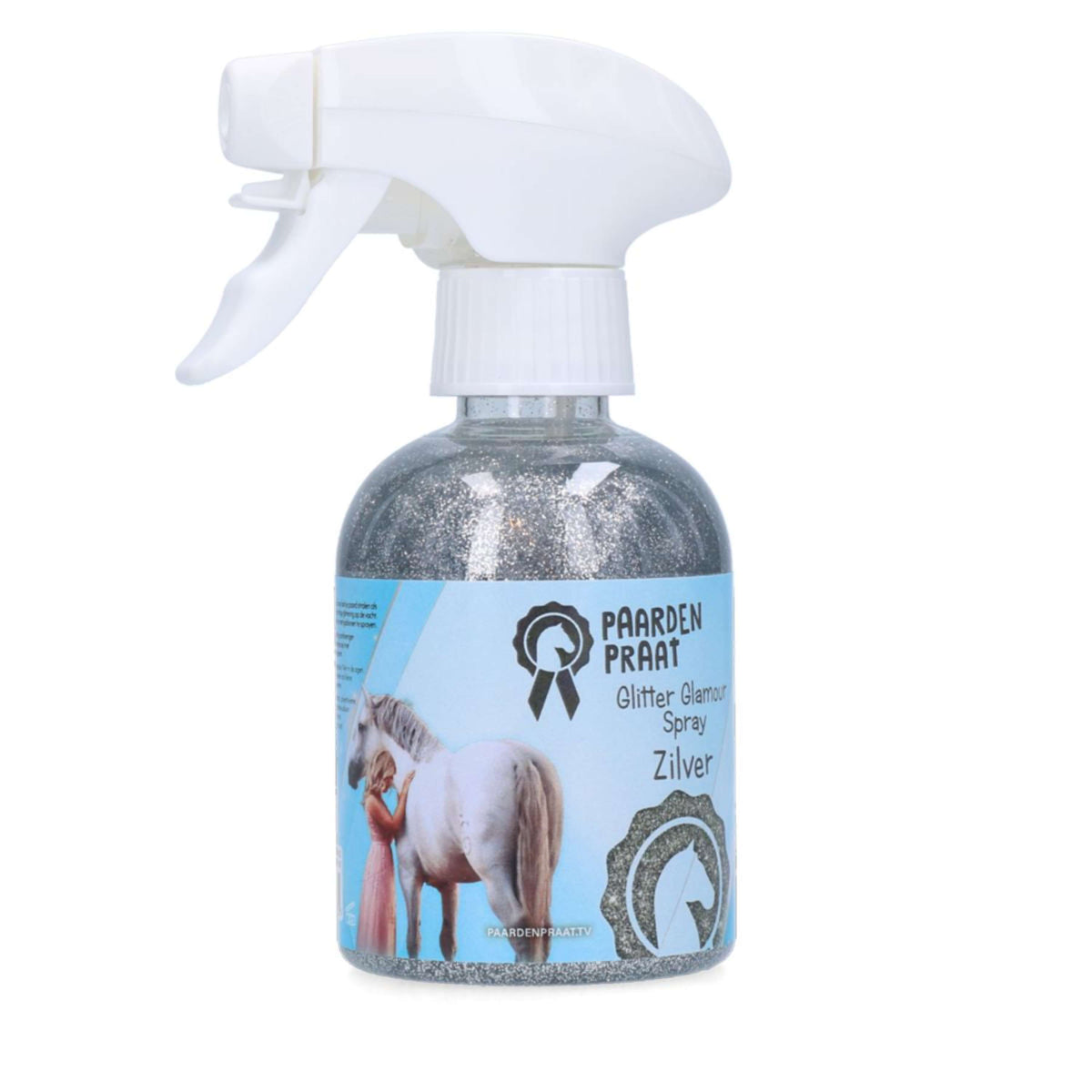 Paardenpraat Spray Glitter Glamour Silber