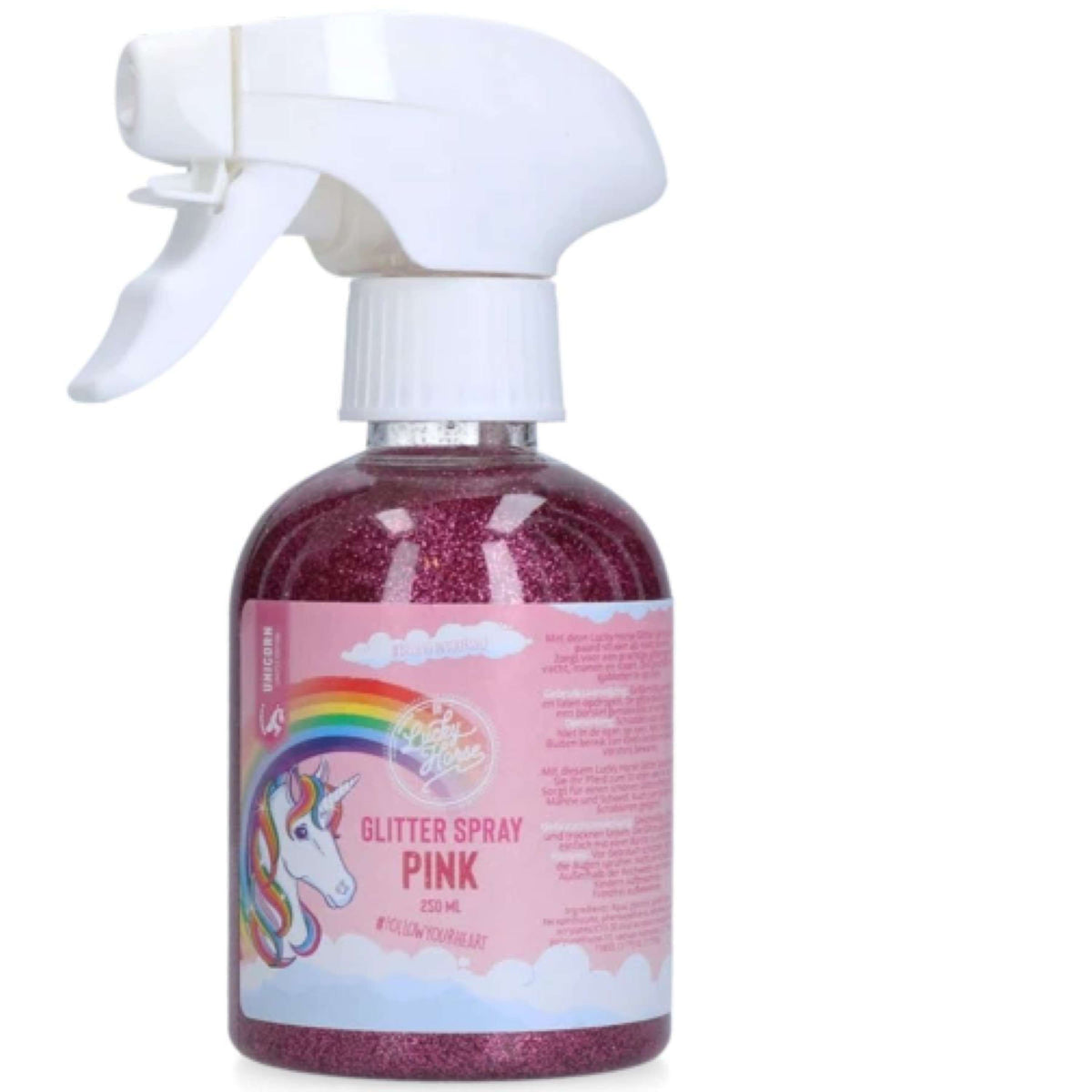 Lucky Horse Glitter Spray Unicorn Rosa