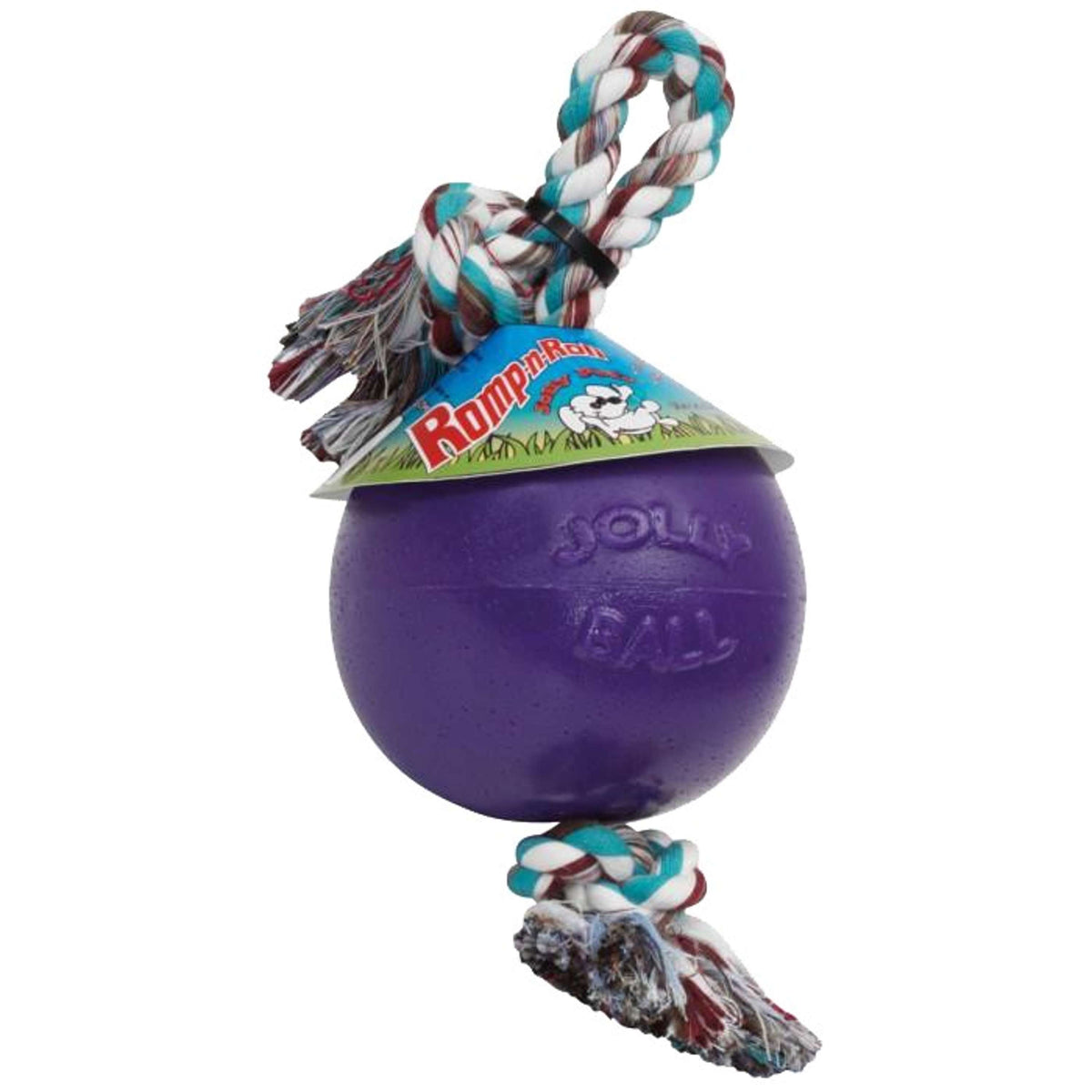 Jolly Ball mit Seil Violett