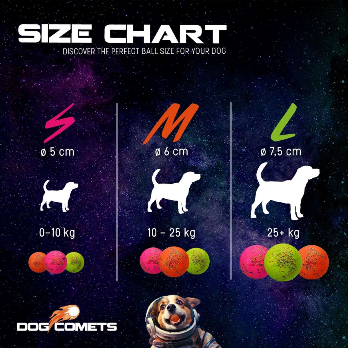 Dog Comets Ball Stardust Rosa