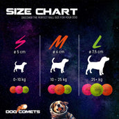 Dog Comets Ball Stardust Grün