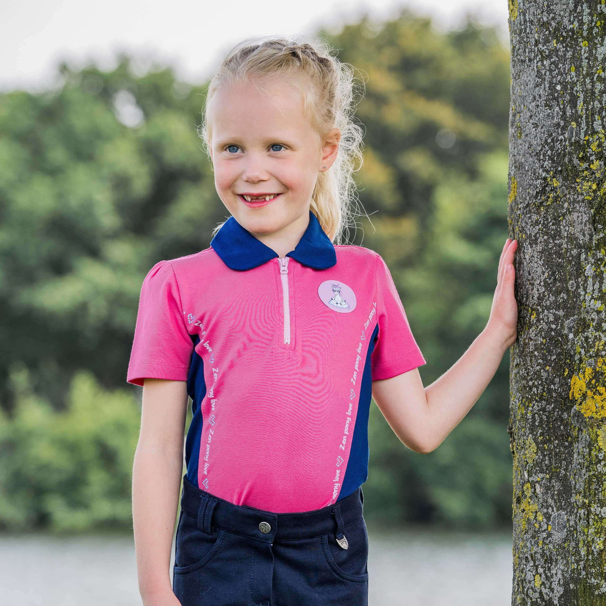 HORKA Poloshirt Poppy Magenta