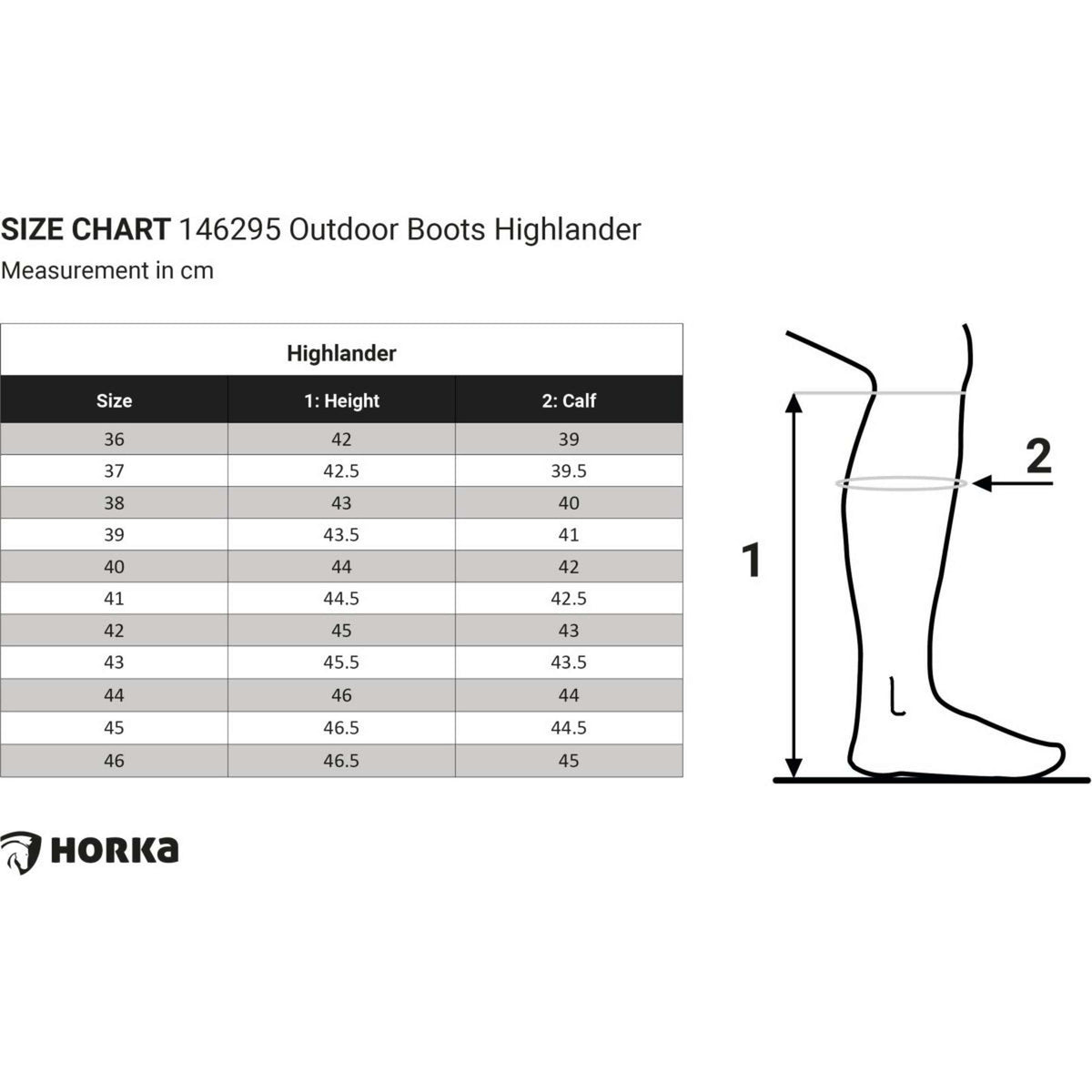 HORKA Outdoorstiefel Highlander Lang Blau