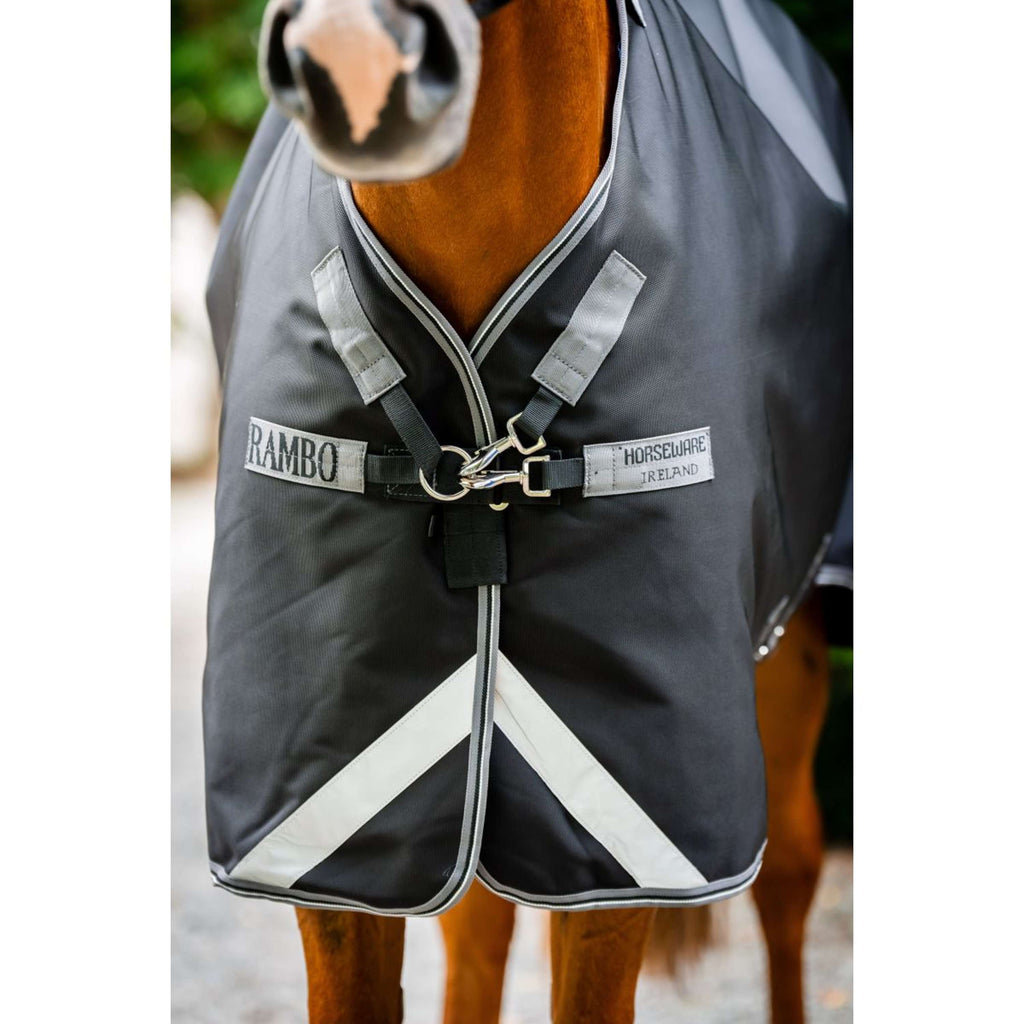 Rambo Turnout 1680D Plus 100g Schwarz/Thunderstorm Grey/Silver