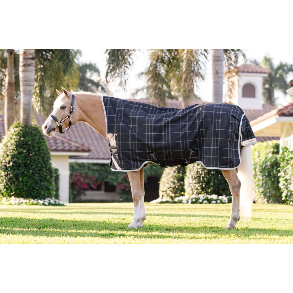 Rhino Wug Turnout Pony 100g Schwarz/Grau/Weiß Chk/Grau