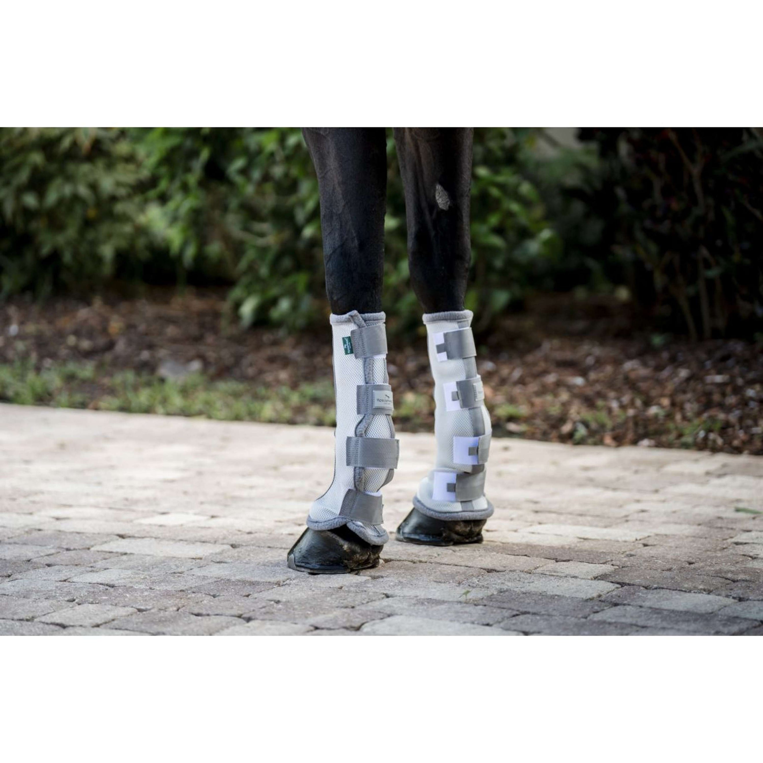 Horseware Fly Boots Set of 2 Silber/Titangrau/Silber Horseware Fly Boots Set of 2 Silber/Titangrau/Silber