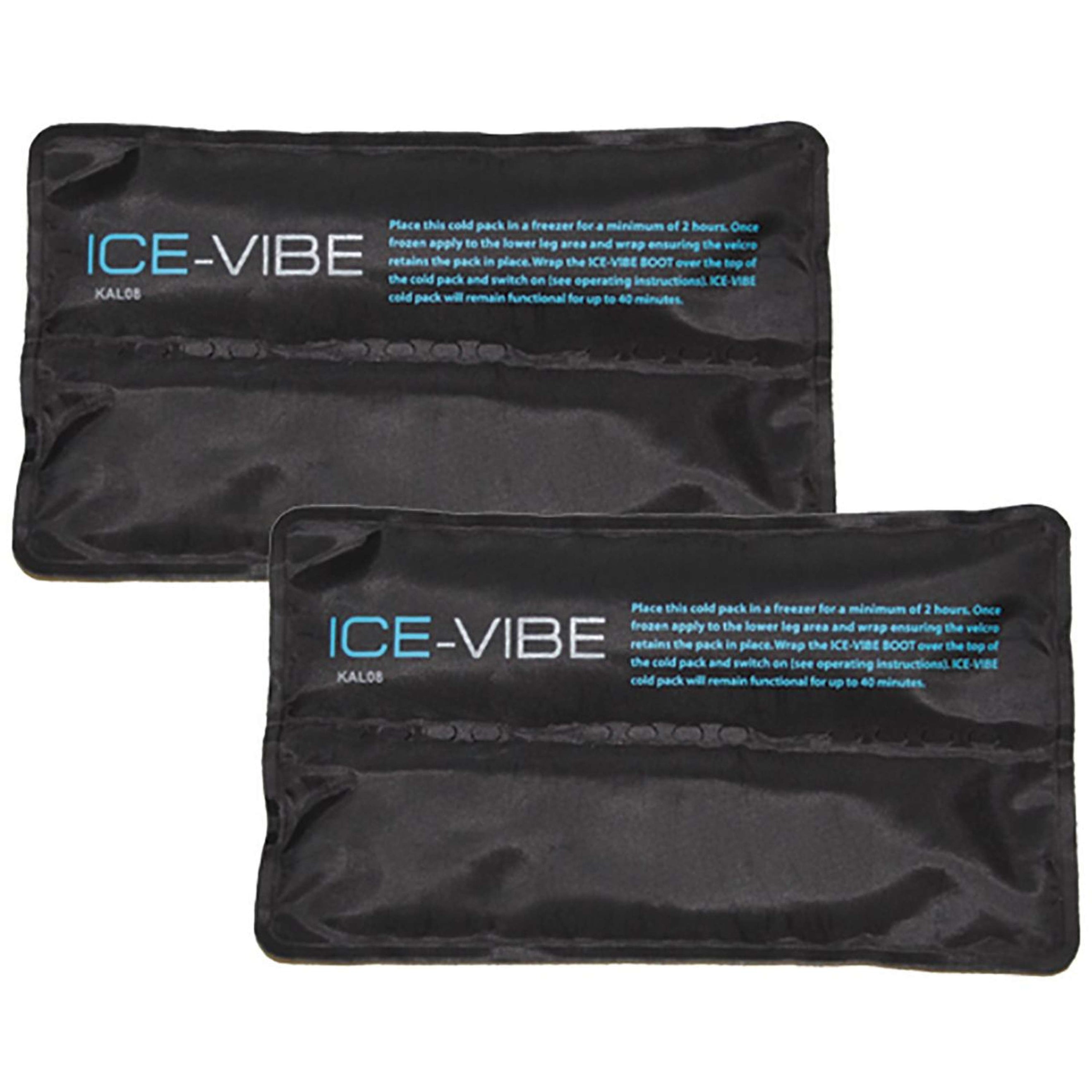 Ice-Vibe Cold Packs II 2 Stück Schwarz