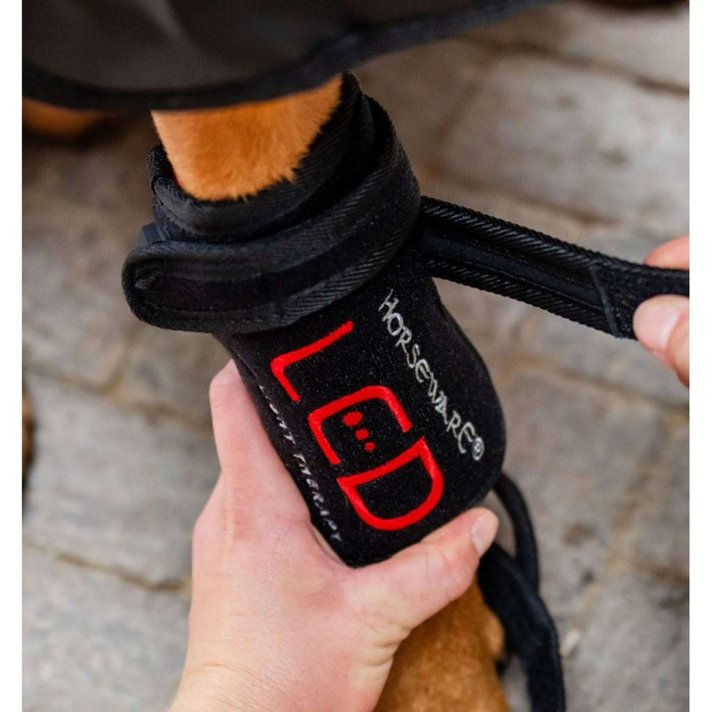 Horseware LED Red Light Therapy Pet Leg Wrap Schwarz