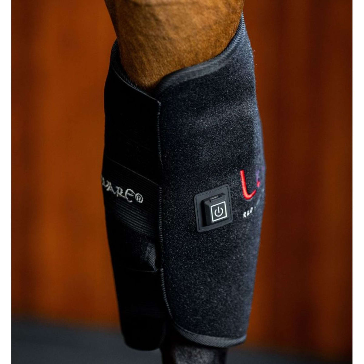 Horseware LED Red Light Therapy Right Hock Boot Schwarz