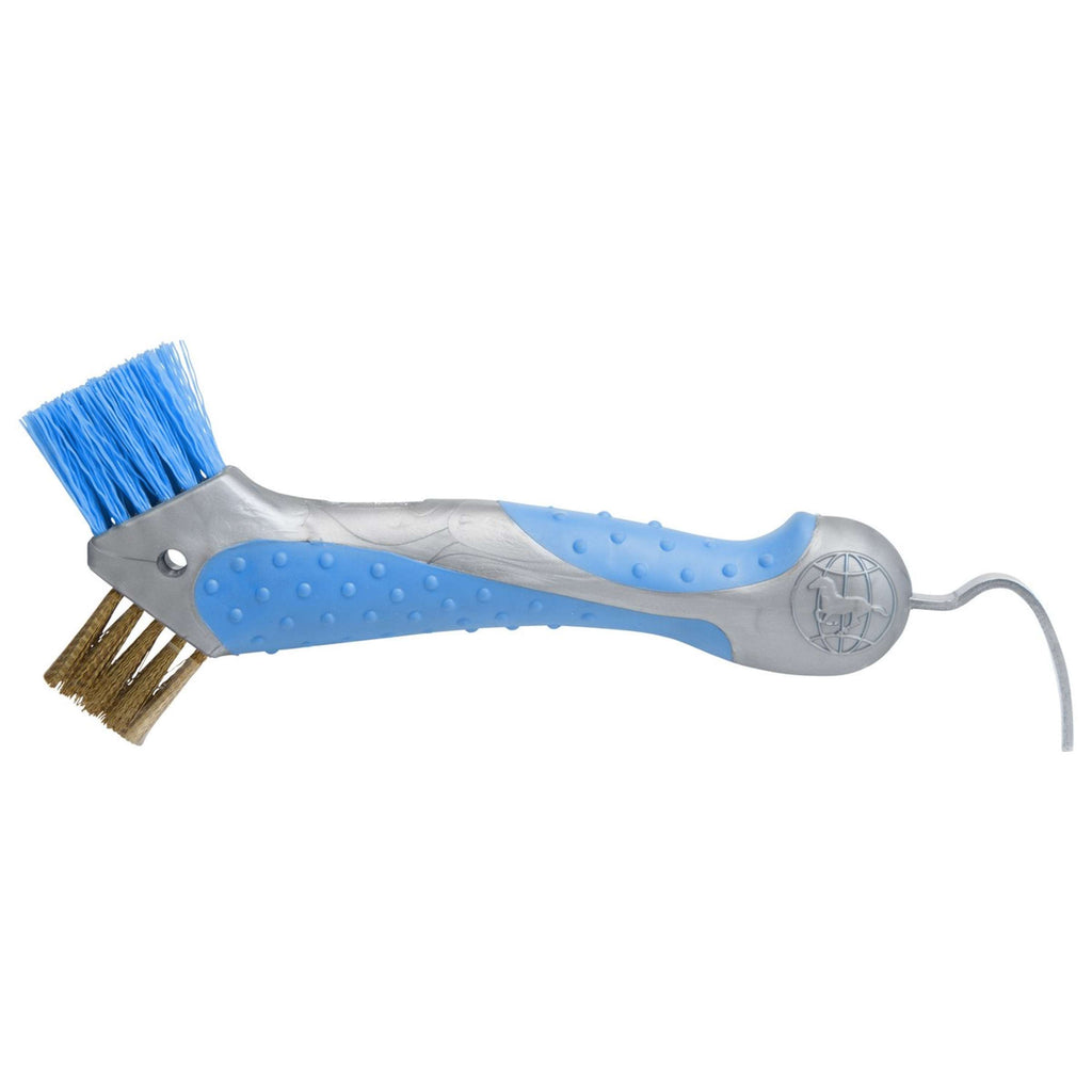 Imperial Riding Hufkratzer Scraper mit Bürste Blaue Brise