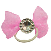 Imperial Riding Schleifen Show-Bows Crystal mit Gummis für Mähnensäckchen 20 Stück Pink