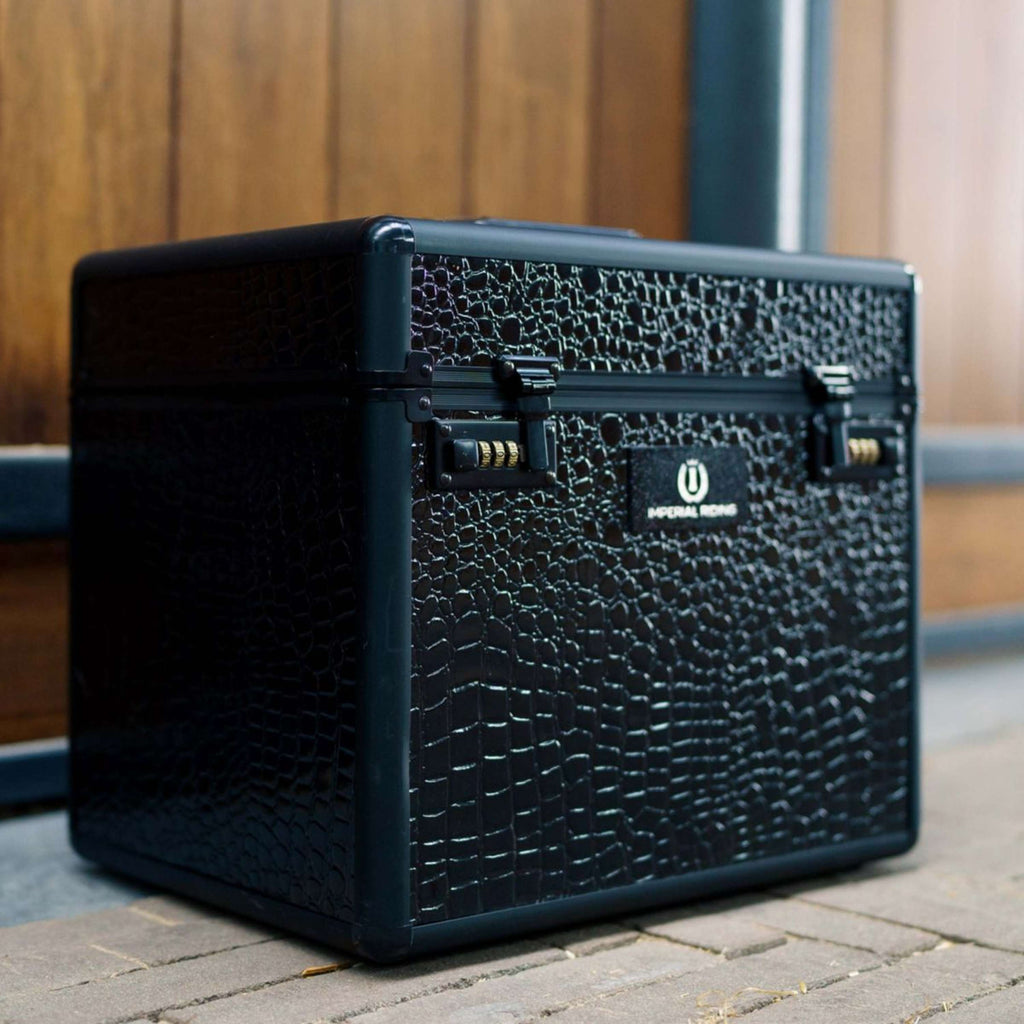 Imperial Riding Putzkoffer Shiny Schwarz/Croco