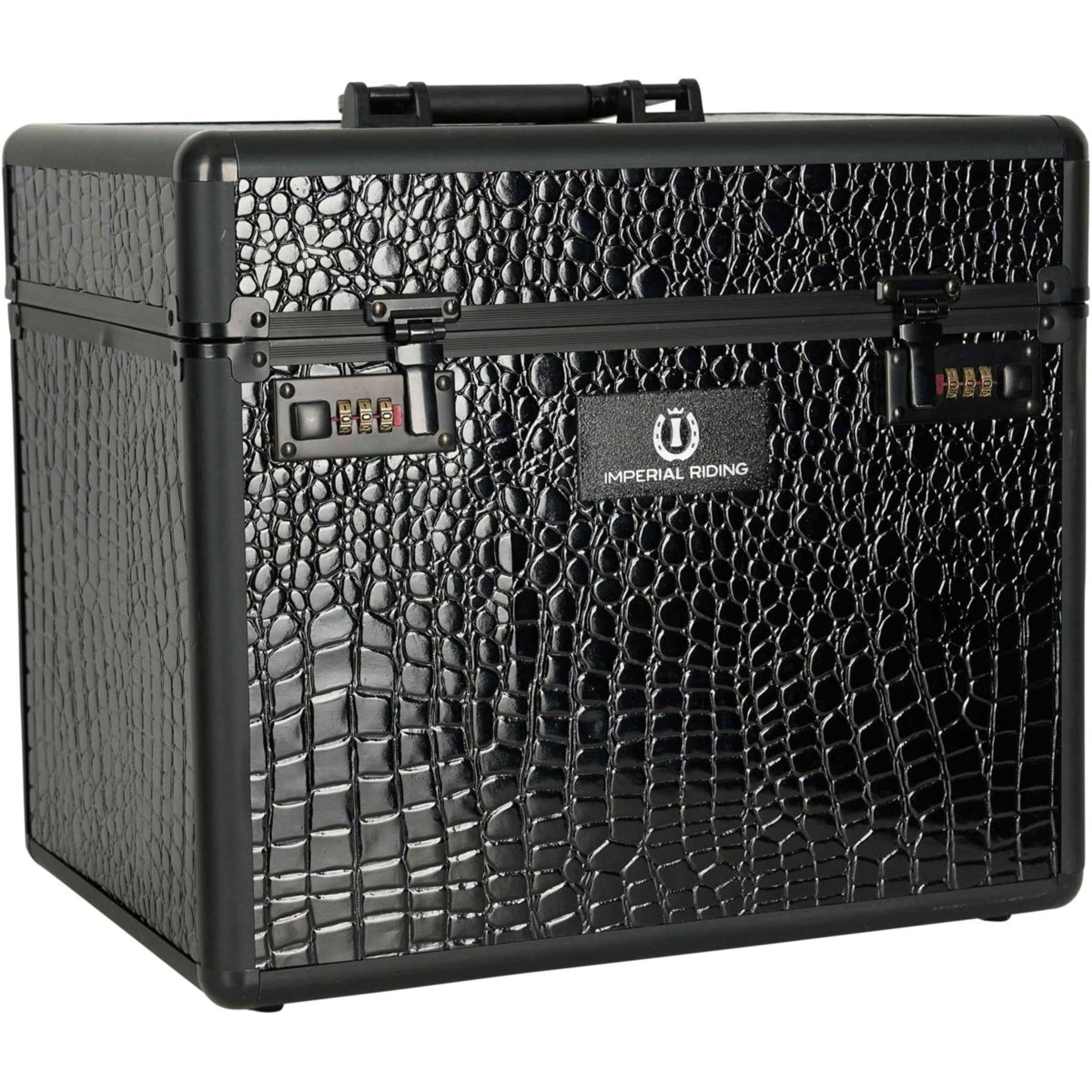 Imperial Riding Putzkoffer Shiny Schwarz/Croco
