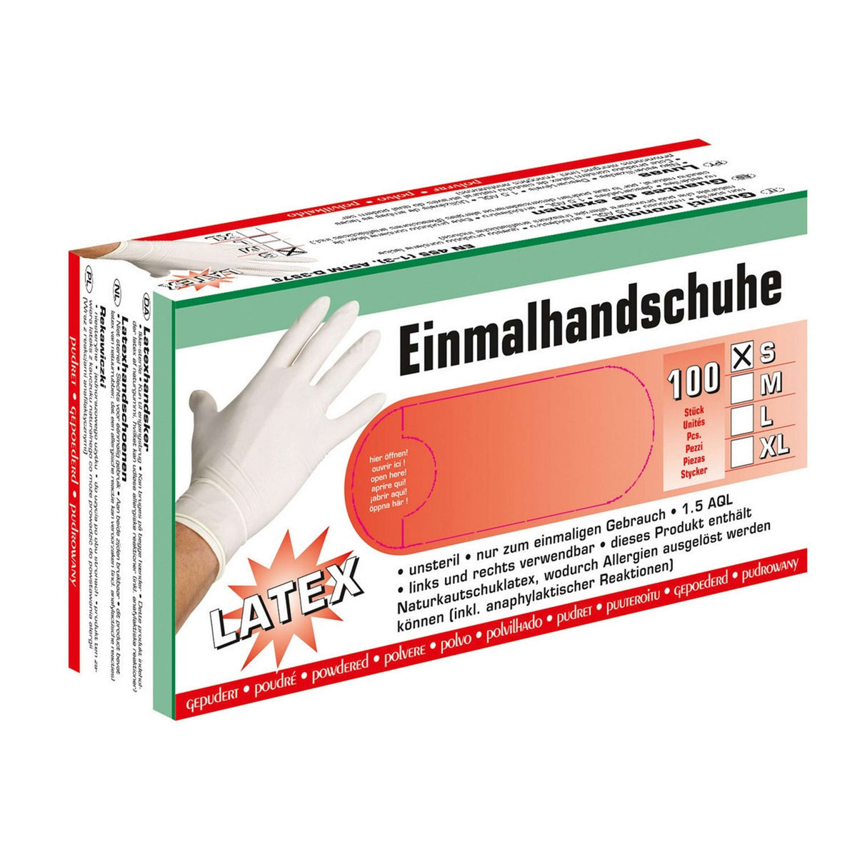 handschuhe latex gepudert Kerbl Handschuhe Latex Leicht Gepudert