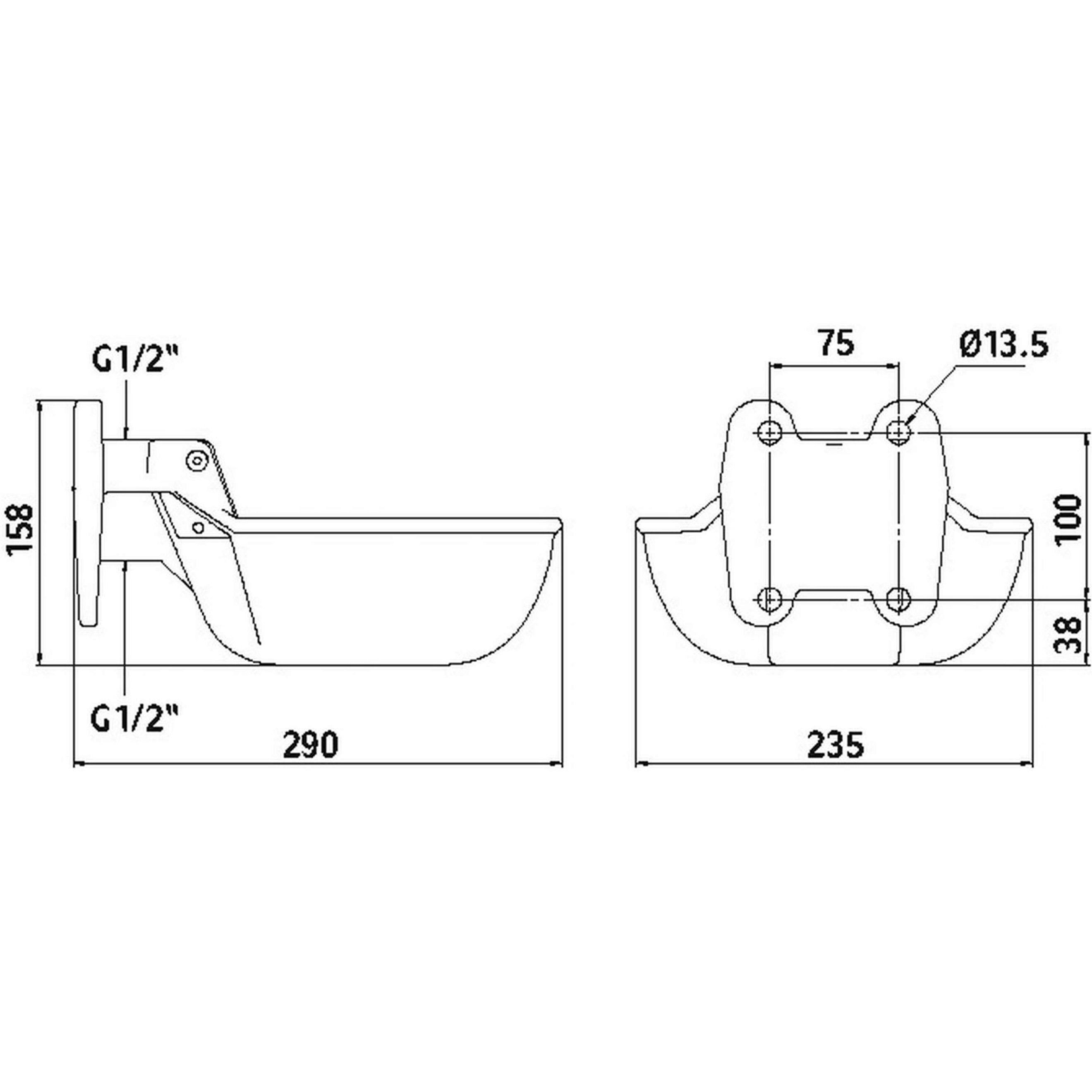 Kerbl Löffeltränkebecken N20 Tiefer Druck Kerbl Löffeltränkebecken N20 Tiefer Druck