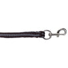 Covalliero Führstrick Hippo mit Karabinerhaken Schwarz/Silber