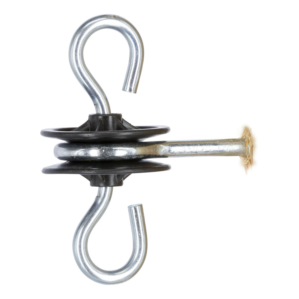 Ako Torgriffisolator Nirosta 2 Einlegehaken Schwarz