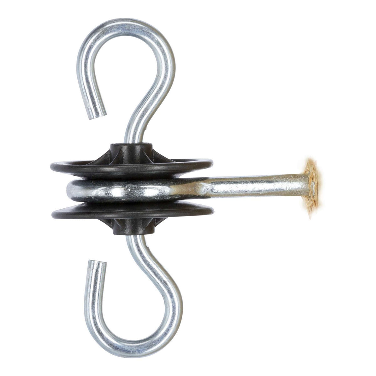 Ako Torgriffisolator Nirosta 2 Einlegehaken Schwarz