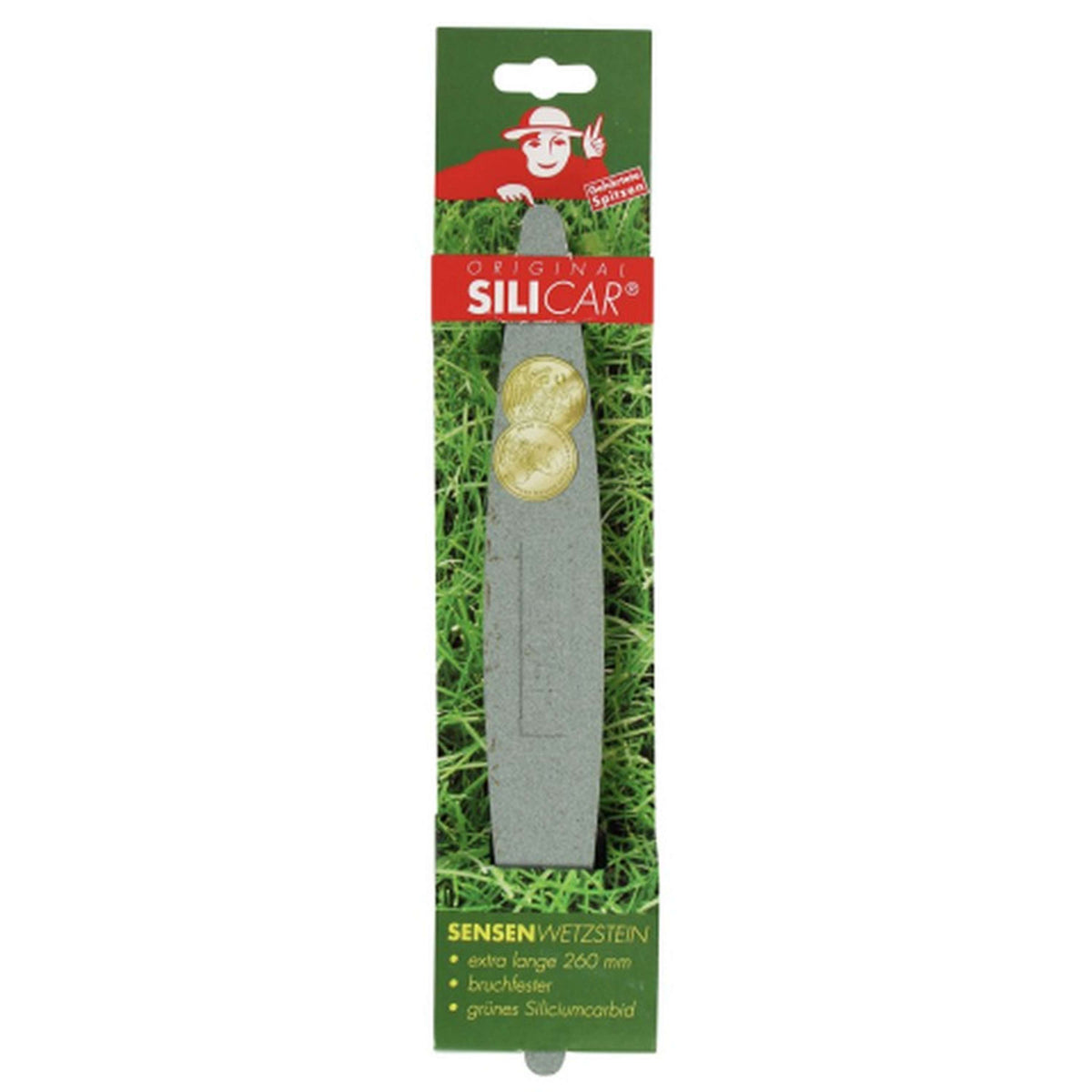 Sensenwetzstein Silicar 260 Mm – Grobe Körnung 220, Für Scharfe Klingen