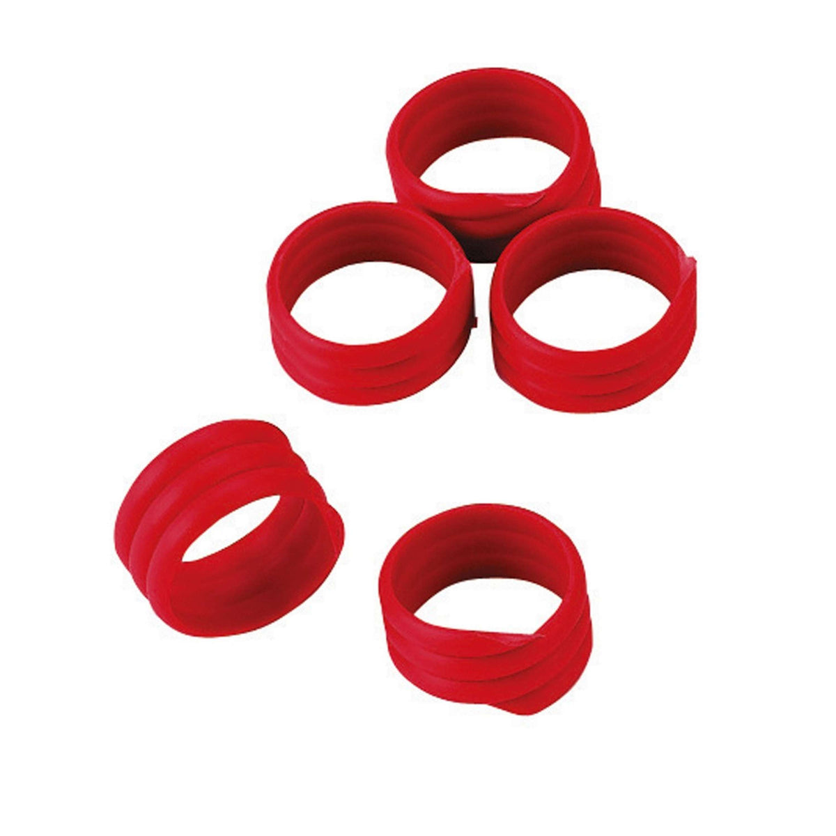 Kerbl Spiralring Kunststoff 20 Stück Rot