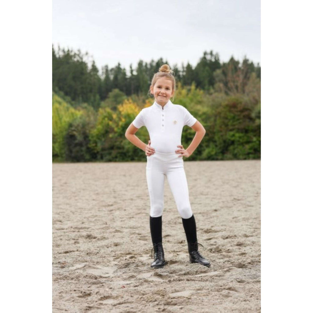 Covalliero Reitleggings ClassicStar Kinder Weiß