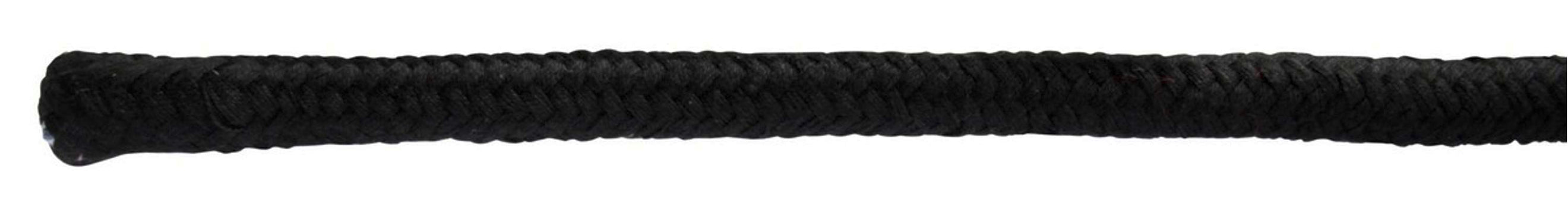 Kerbl Strick Baumwolle mit Karabinerhaken Schwarz