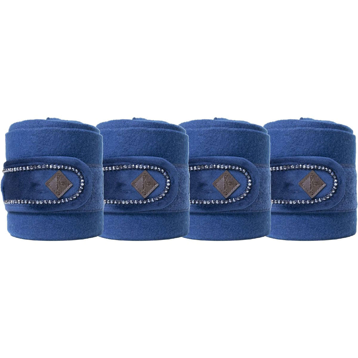 Kentucky Bandagen Polar Fleece Velvet Pearls Navy