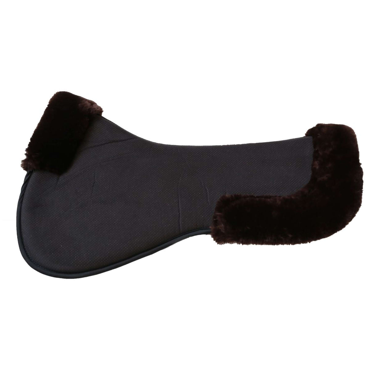 Kentucky Sattelunterleger Halfpad Anatomic Absorb Sheepskin Braun/Schwarz