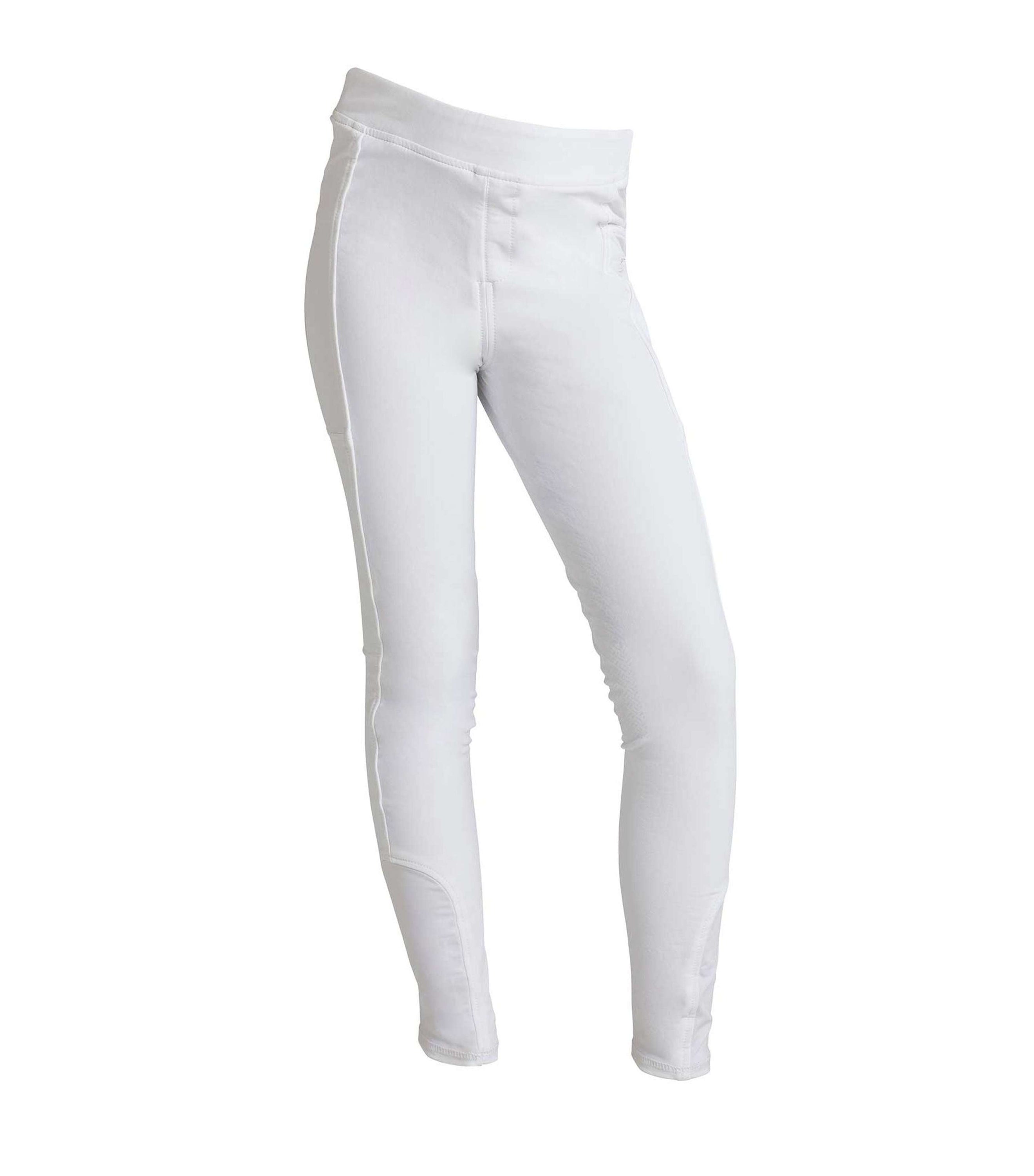 Kingsland Reitleggings Classic Kamila E-Tec F-Grip Mädchen Weiß