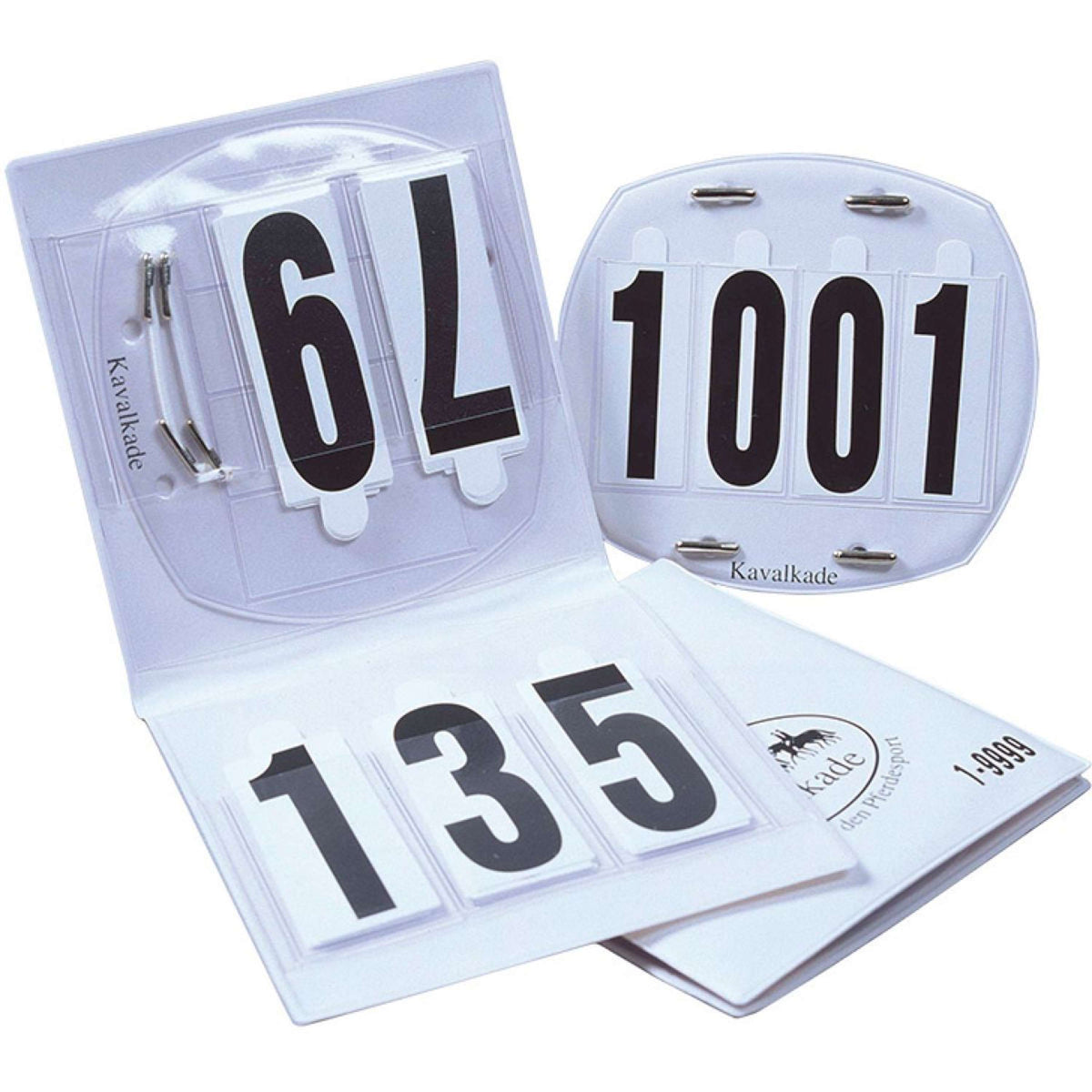 Kavalkade Startnummer 4 Zahlen Weiß