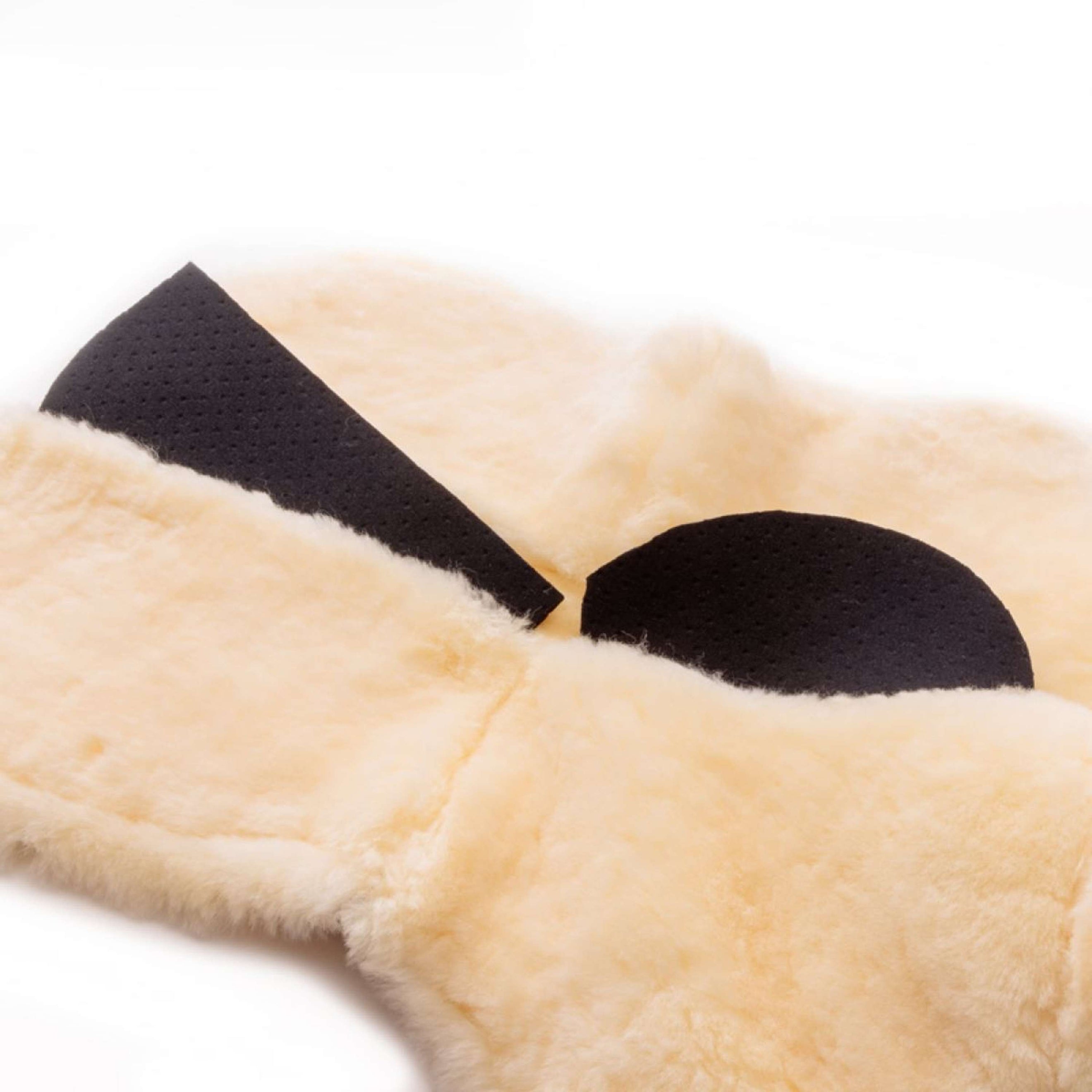 Kavalkade Unterleger Lambskin Schwarz/Naturell