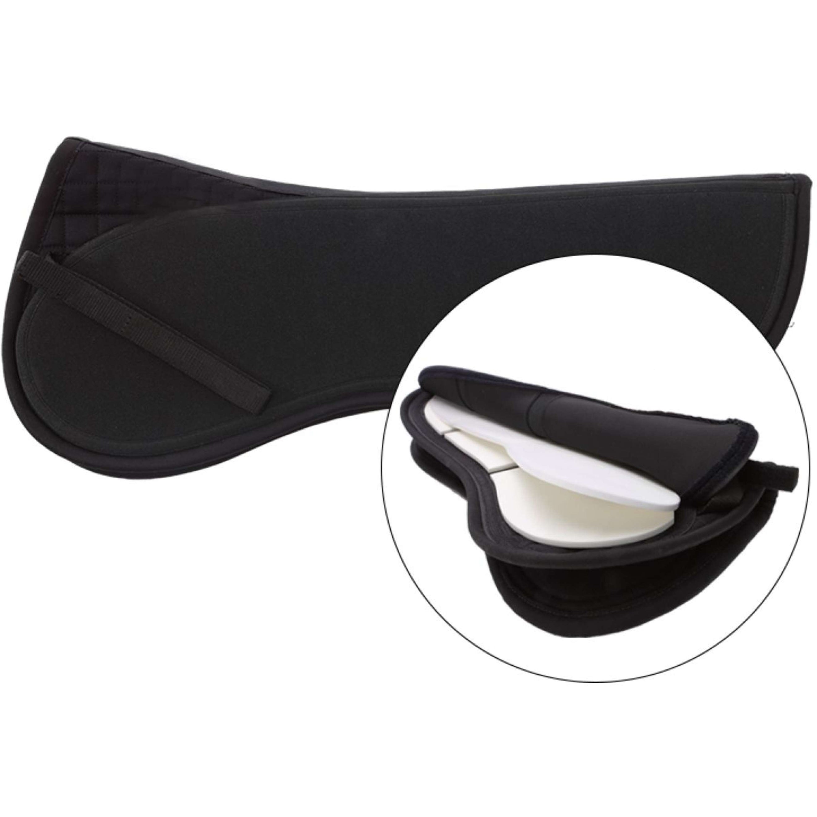 Kavalkade Sattelunterleger Kavaltop-Vario Ausgeschnitten Schwarz