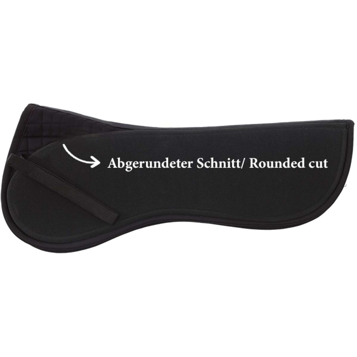 Kavalkade Sattelunterleger Kavaltop-Vario Ausgeschnitten Schwarz